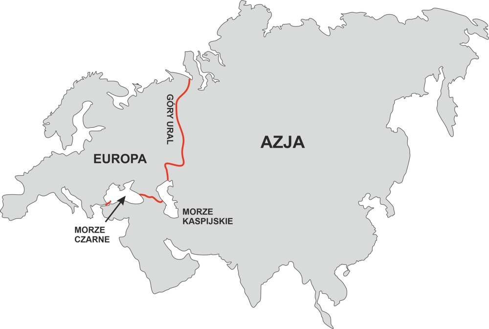 Granica pomiędzy kontynentami Europą i Azją